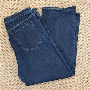Banana Republic - Mid-Rise Loose Stovepipe Wide Legged Premium Denim Blue 34